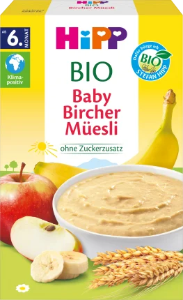 HiPP Cereal porridge organic Bircher Müesli from the 6th month, 250 g