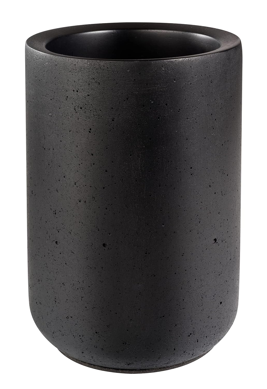 APS Bottle Cooler Element Made of Concrete with Furniture-friendly Underside for 0.7-1.5 Litre Bottles Diameter 12/10 cm Height 19 cm Black