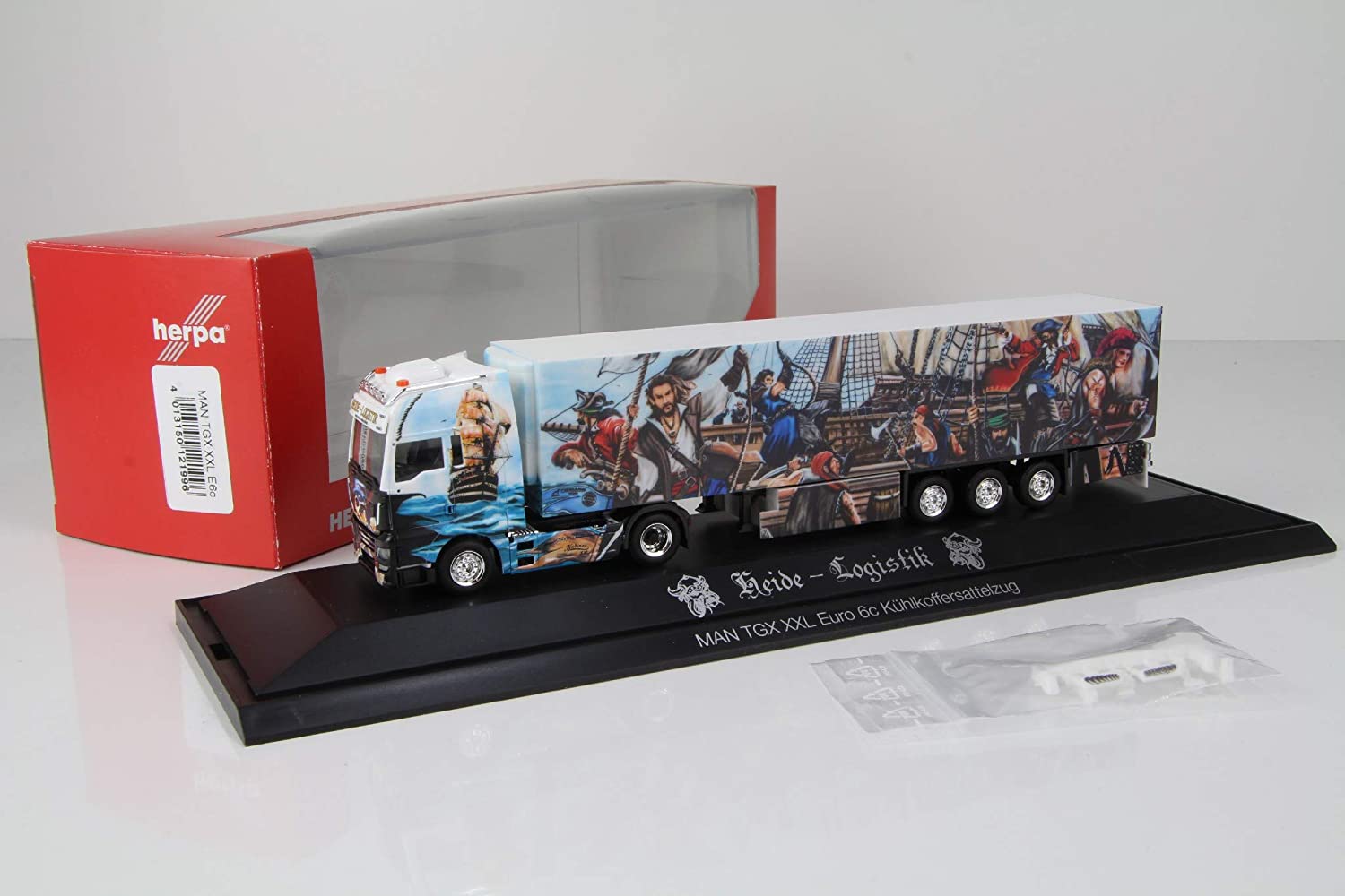 Herpa 121996 Model Man Tgx Xxl Euro 6C Cold Box Saddle Train Heide Logistic