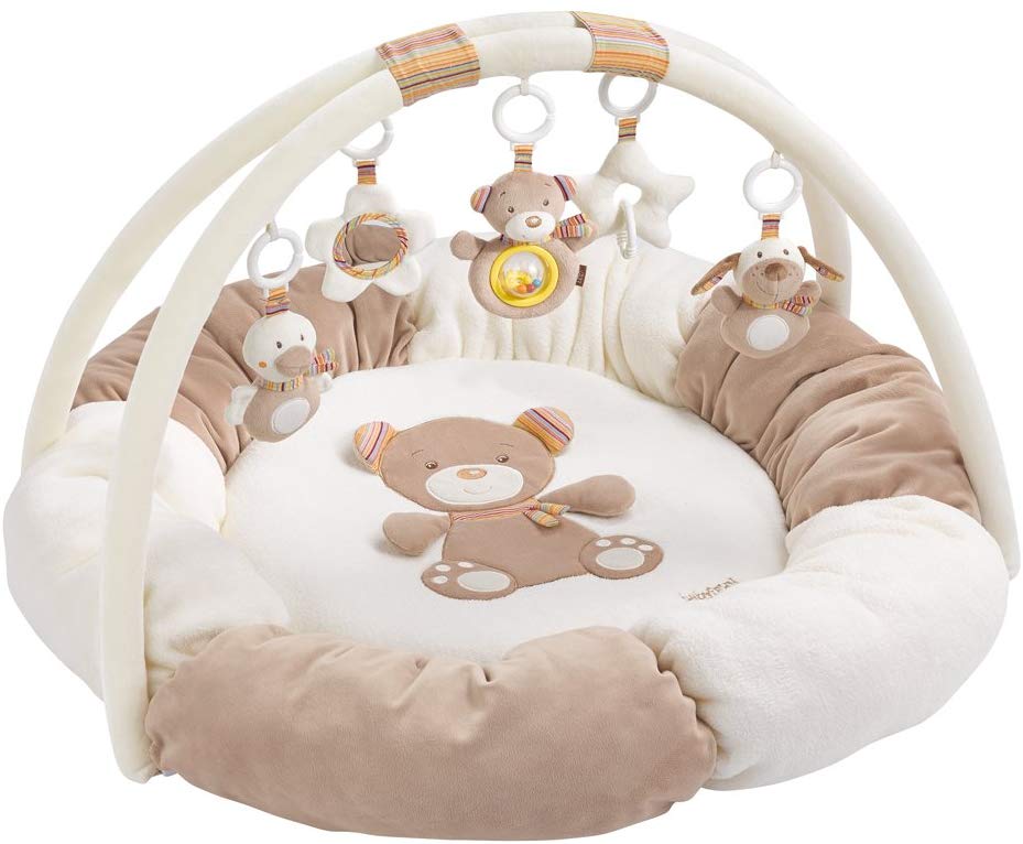 Fehn 3D Activity Cot Bumper  Rainbow