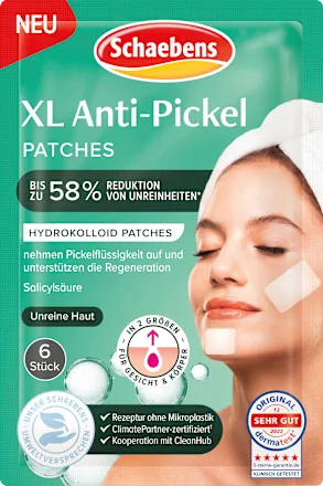 Anti-acne patches XL, 6 applications, 1 pc.