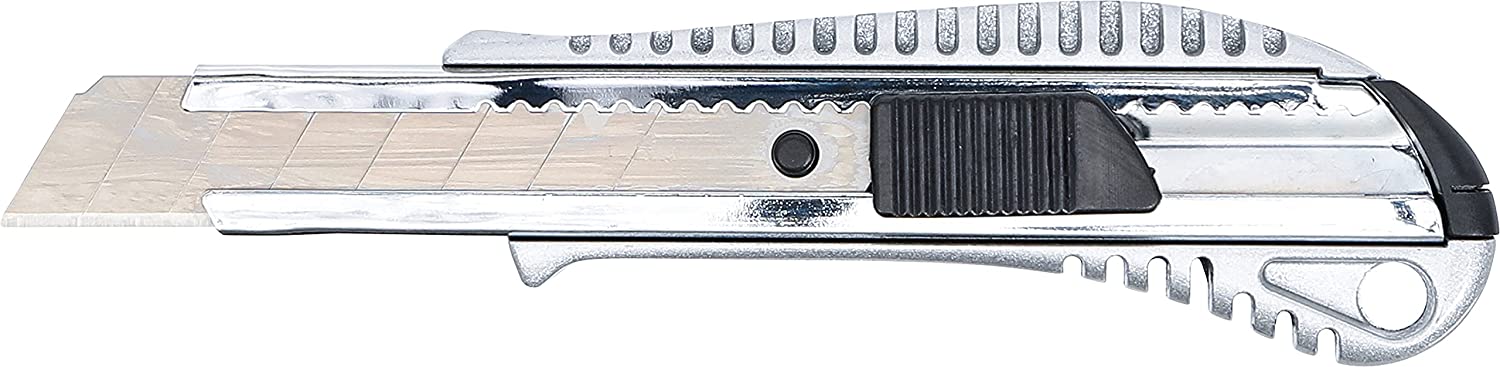 BGS 7958 | Snap Knife | Blade Width 18 mm | Die-cast Zinc | Cutter Knife | Carpet Knife | Utility Knife