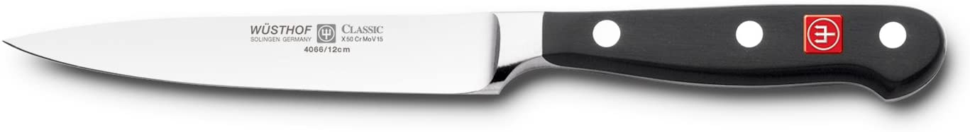 Wusthof Wüsthof Vegetable Knife, Classic (4066-7/12), 12 cm Blade Length, Forged, Stainless Steel, Sharp Kitchen Knife for Vegetables and Fruits