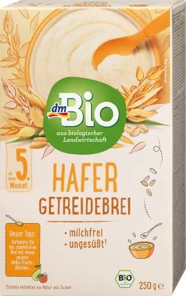 dmBio Grain porridge oats from the 5th month, 250 g