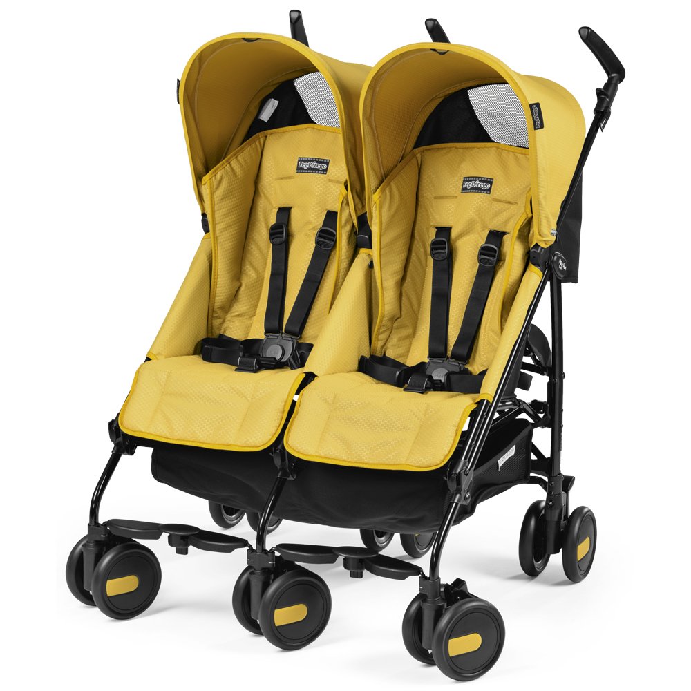Peg Perego DPMTA1MYEL Twin Buggy Pliko Mini Twin Model Yellow