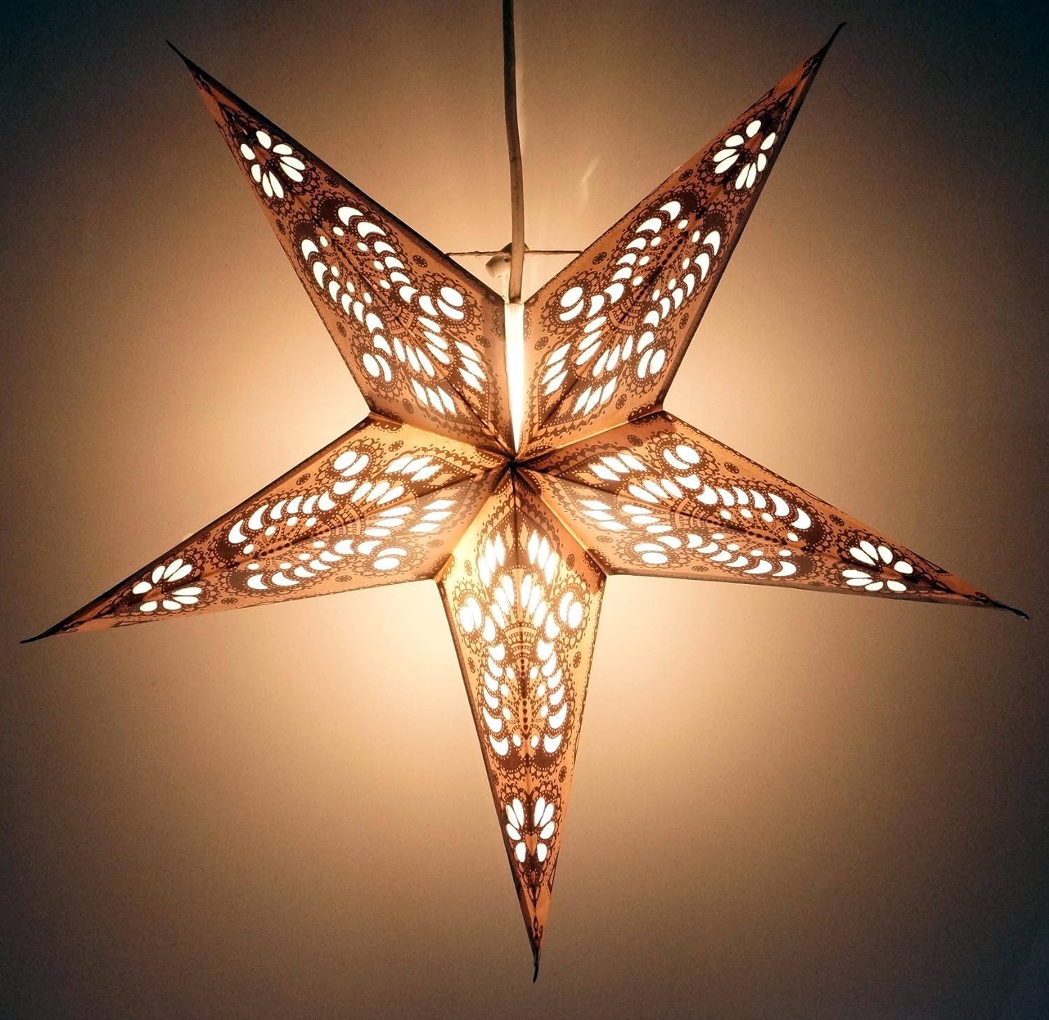 Guru-Shop Foldable Advent Light Paper Star Christmas Star Anubis Red Star Window Decoration 5 Tips