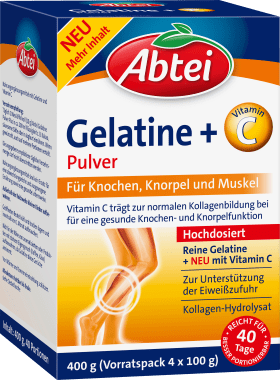 Abtei Gelatin Powder Vitamin C (40 Servings), 400 G