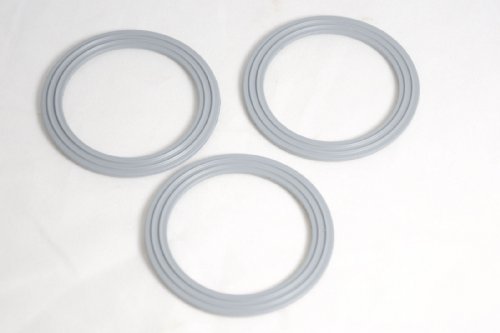Pack of 3 Kenwood Blender attachment rubber base sealing rings - WVE.650544