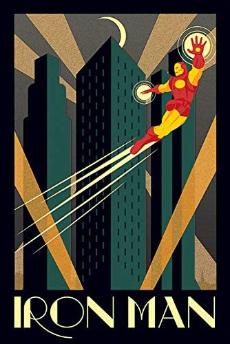 Marvel Deco Iron Man Maxi Poster, Multi-Colour