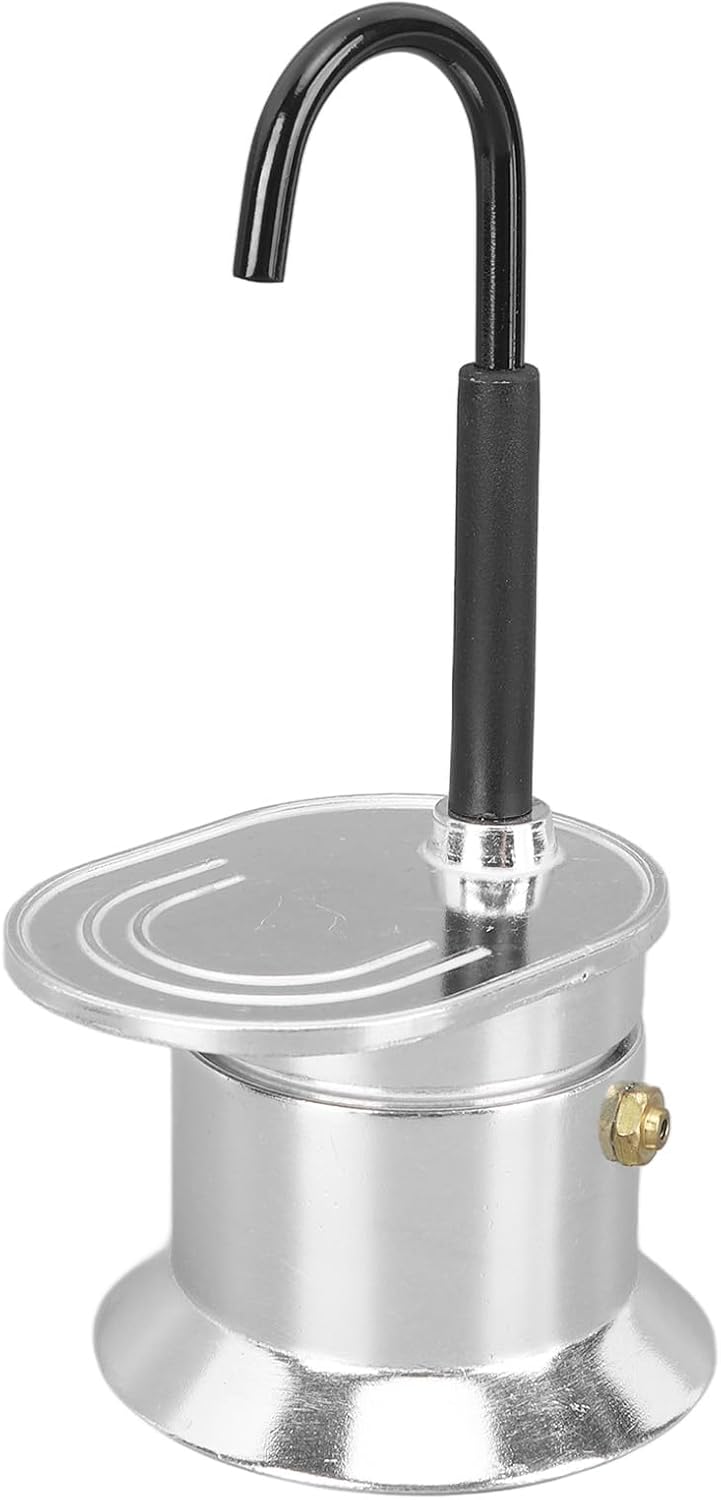 Ejoyous Moka Pot Coffee Maker 1 Cup 50 ml Aluminium Alloy Stove Coffee Maker for Latte Coffee, Mocha, Cappuccino, Espresso Maker