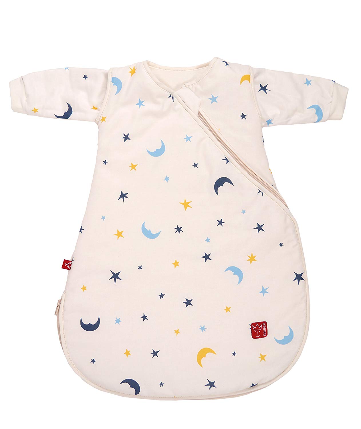 Kaiser 65060180 All Seasons Willy – 70 cm Sleeping Bag – Moon and Stars, Beige