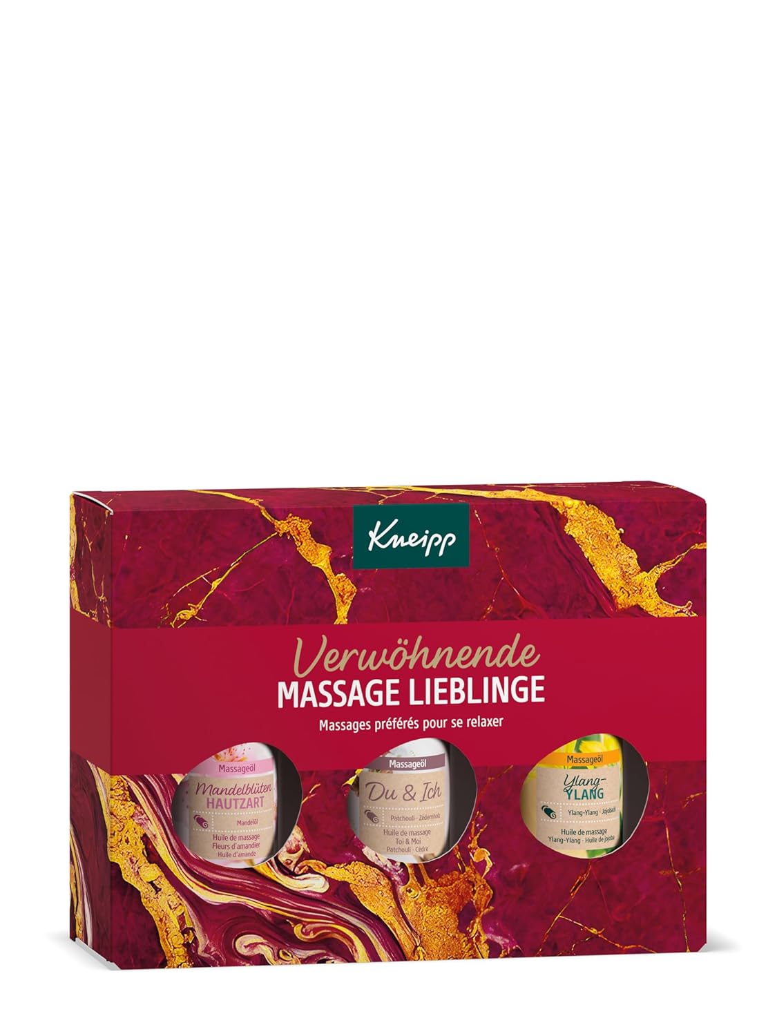 Kneipp Gift Pack Pampering Massage Favorites - The Perfect Gift for Pleasant Relaxation and Pampering Moments - 3 x 20 ml