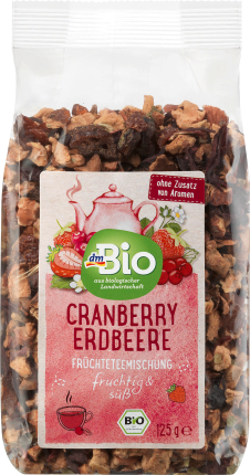 dmBio Fruit tea mix Cranberry, strawberry, loose, 125 g