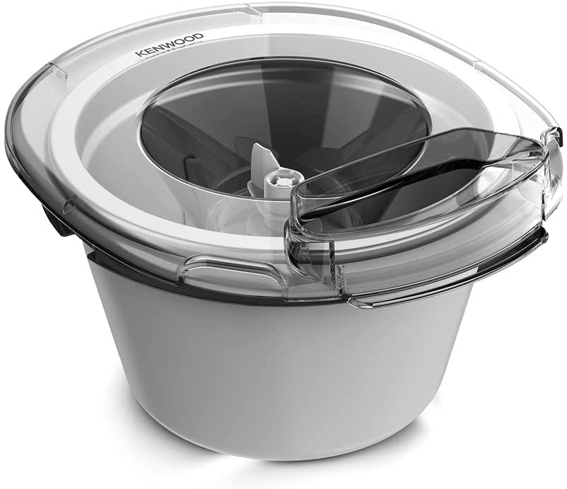 Kenwood Küchengeräte Eisbereiter Aufsatz KAX71.000WH - Zubehör für Kenwood Küchengeräte Küchenmaschinen, einfach zu Bedienen, spülmaschinenfest, kompatibel mit allen Modellen der Chef und Chef XL Serien, Weiß