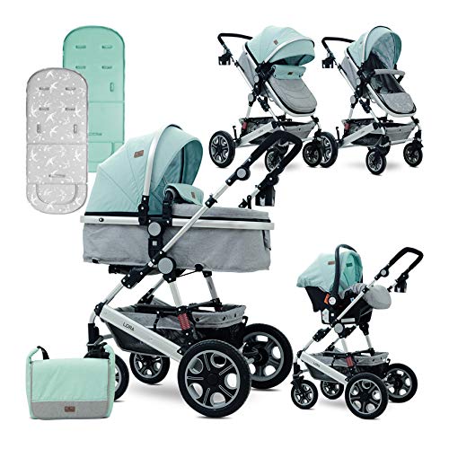 Lorelli Lora 2 in 1 Combi Pushchair Green