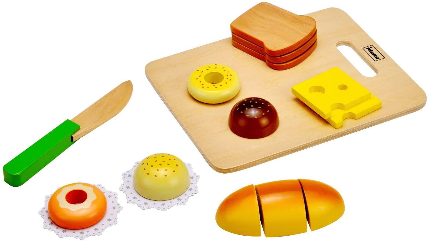 IDENA 4100102 Small Kitchen Meister Bread Wooden Door Wedge Set – 20 x 16 x