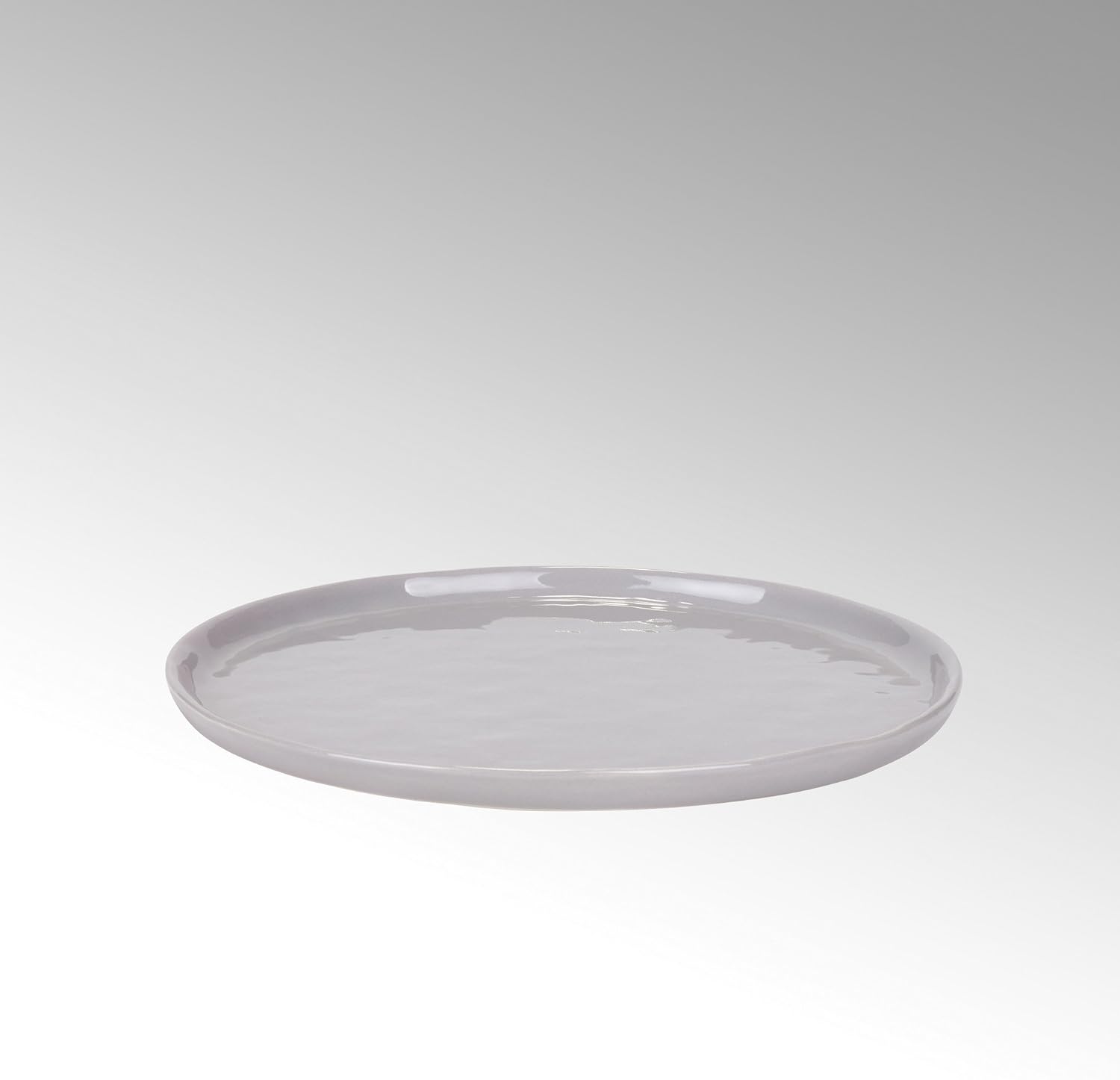 Lambert Piana Plate White Border Red Diameter 13.5 cm