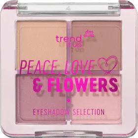 trend !t up Eyeshadow Palette Peace, Love & Flowers Selection 010, 1 pc