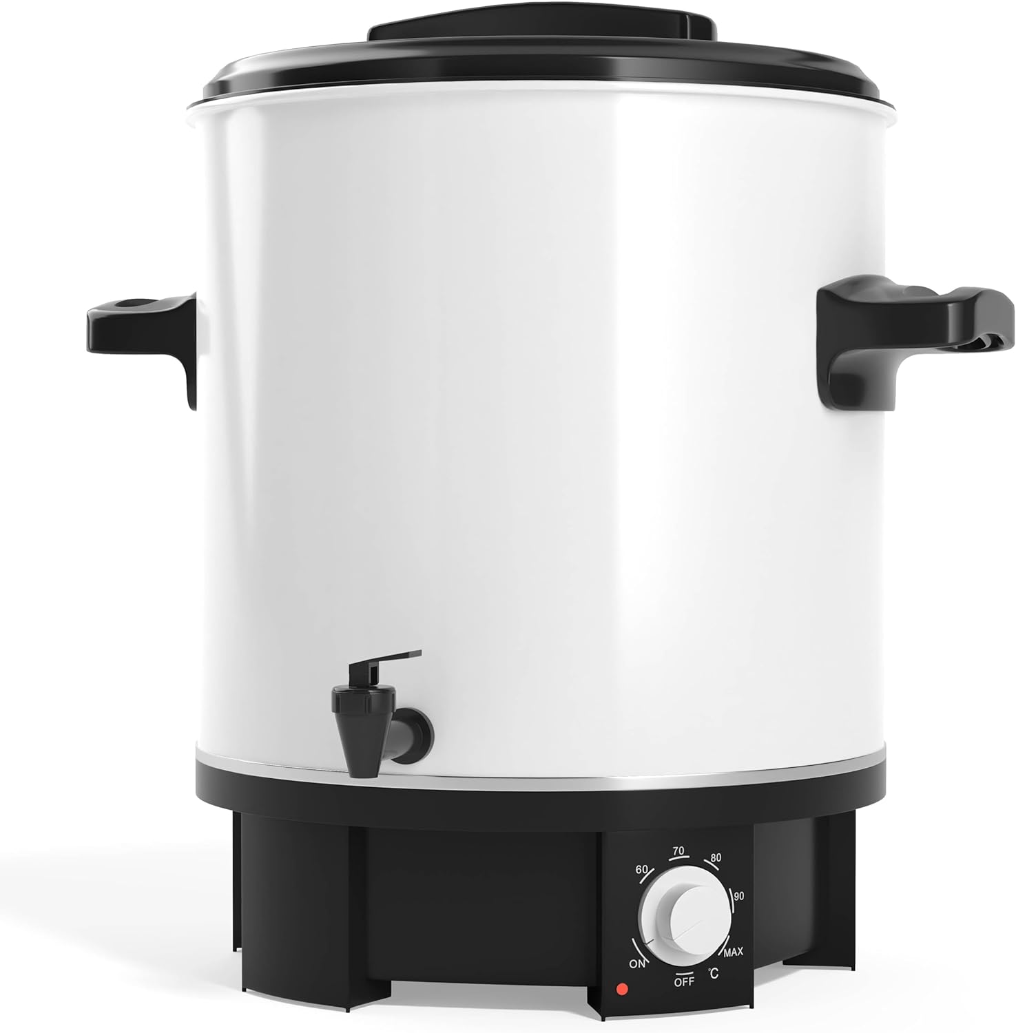 Tim Home Preserving Machine 27 Litres 1800 Watt with Tap in White - Ideal as a Preserving Pot, Preserving Pot & Mulled Wine Cooker - GEAMELD DESIGN for Coffee, Tea, Punch & Soups