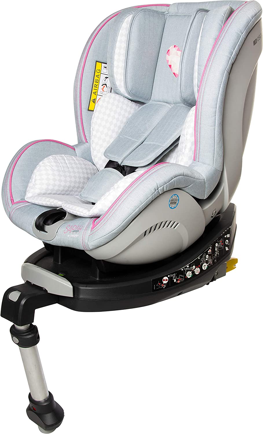 Osann JET Reboarder Isofix Children\'s Car Seat with Stand Group 0+/1 (0-18 kg) Sarah Harrison Stern