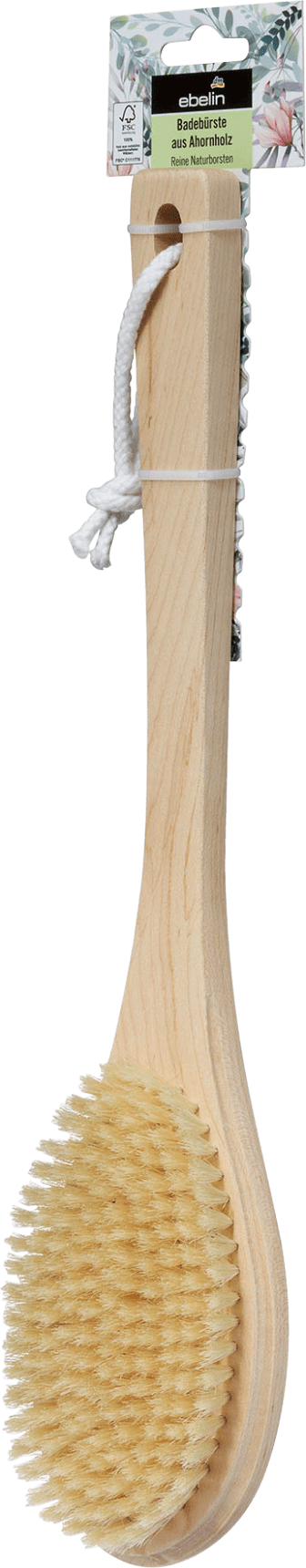 ebelin Bath Brush Made Of Maple Wood, 1 Pc