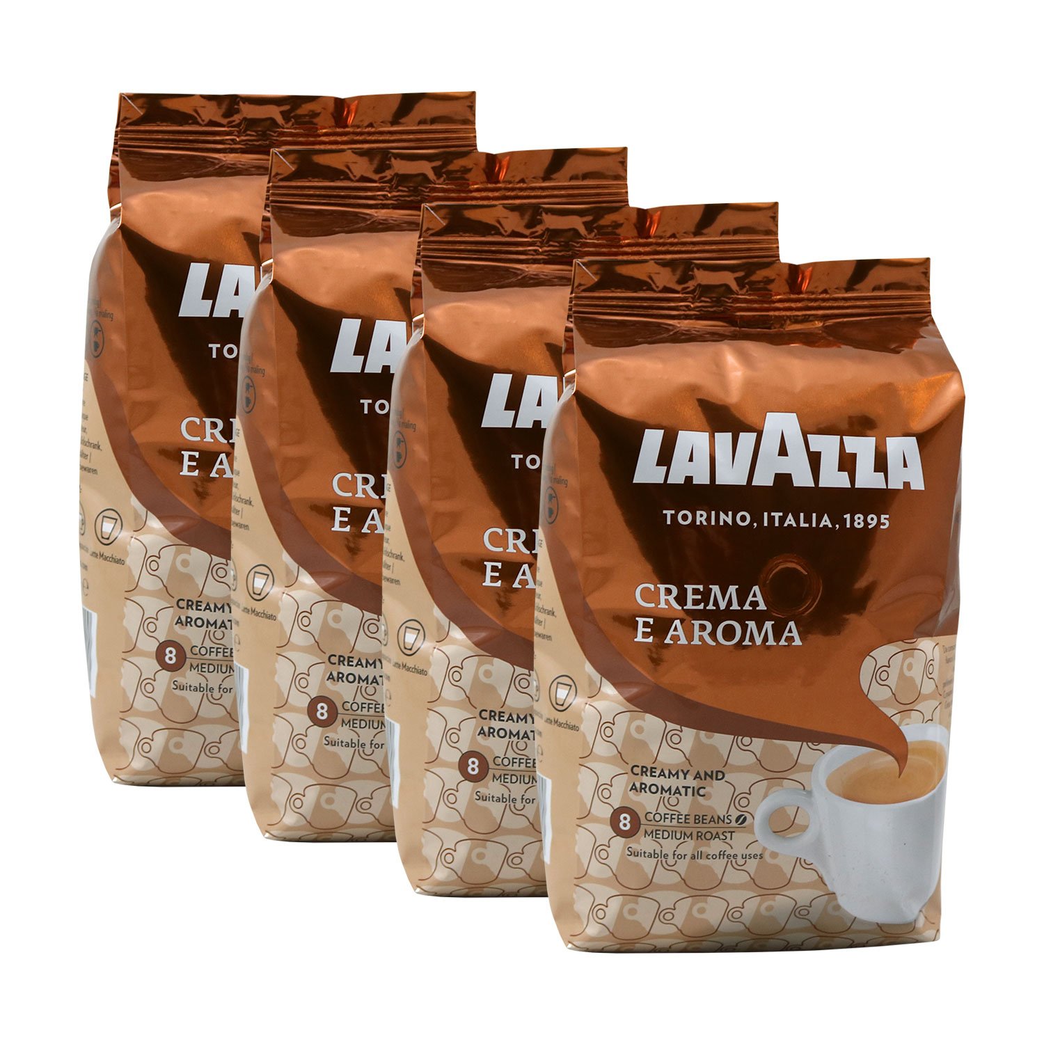 Lavazza Coffee Crema E Aroma (4 x 1 kg pack)