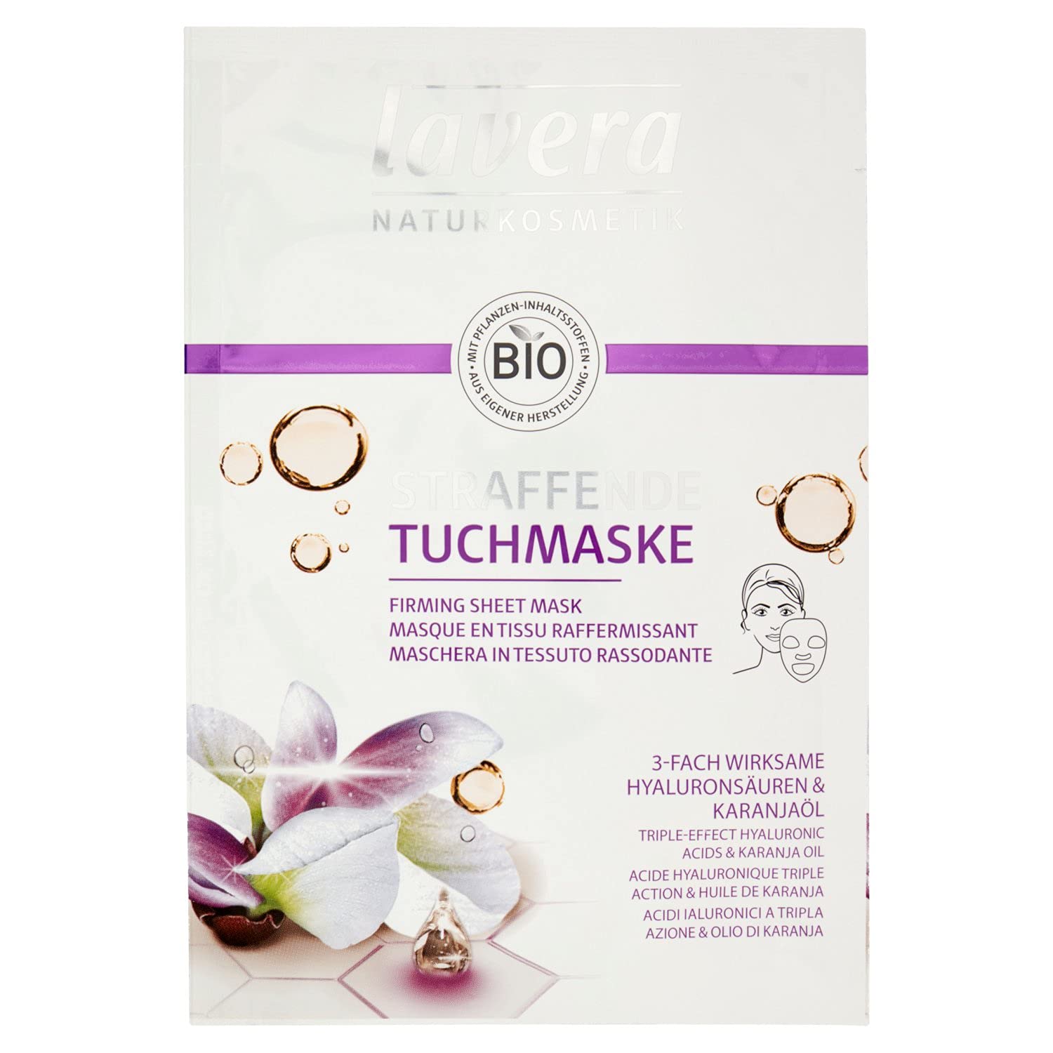 Lavera Firming cloth mask, 21 ml