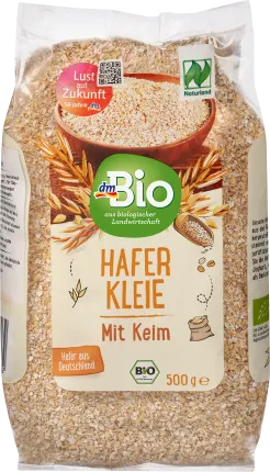 dmBio Oat bran with Keim Naturland, 500 g
