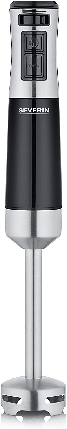 SEVERIN Hand Blender, Powerful Stainless Steel Stirring Rod with Stepless Control for Speed Adjustment, 600 W, SM 3771
