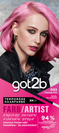 Got2B Hair Dye Color/Artist 093 Flamingo Pink, 1 pc