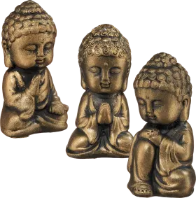 Dekorieren & Einrichten Decorate & Furnish Poly Buddha, gold-black (10 cm), 1 pc
