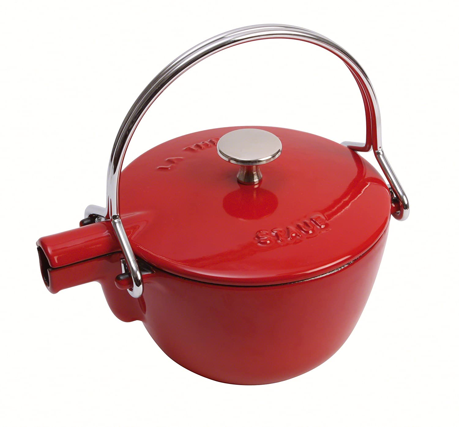 Staub 1650006 Vitamins Round Teapot / Kettle, Cherry
