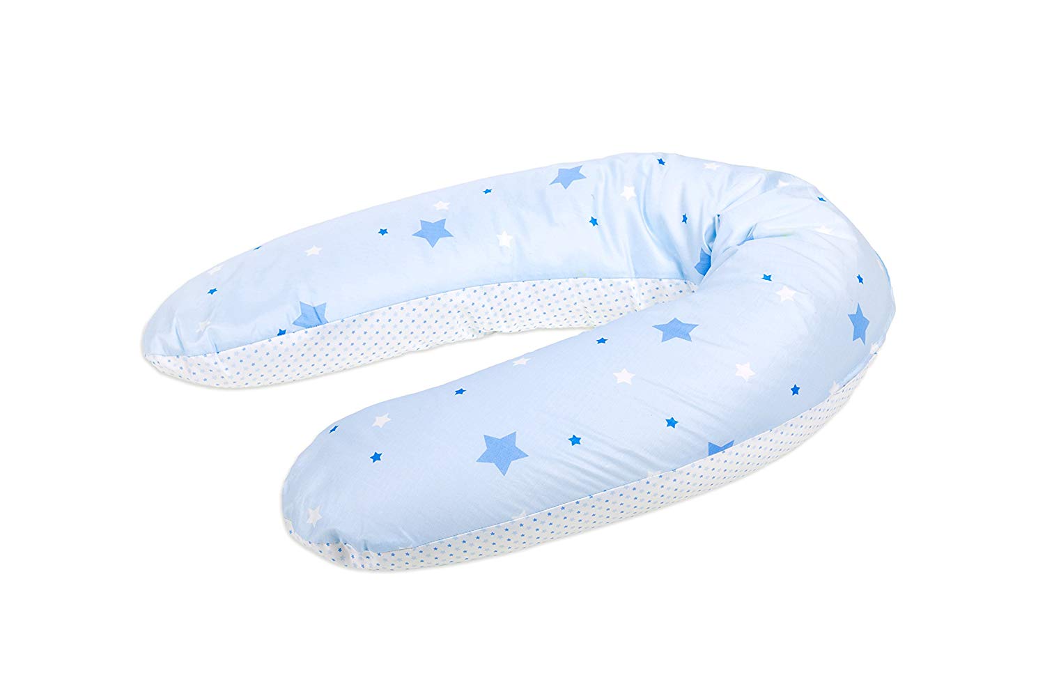 Traeumeland Träumeland Nursing Pillow in many designs 190 cm 190 cm sky blue