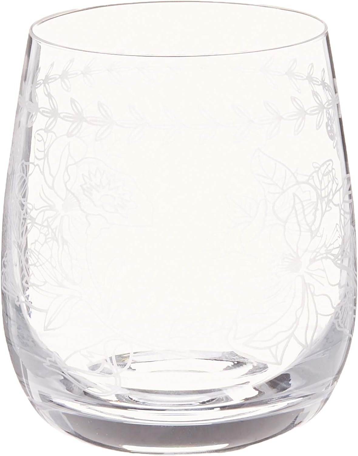 Portmeirion Botanic Garden 12oz Clear Drinking Glasses - Pack of 4