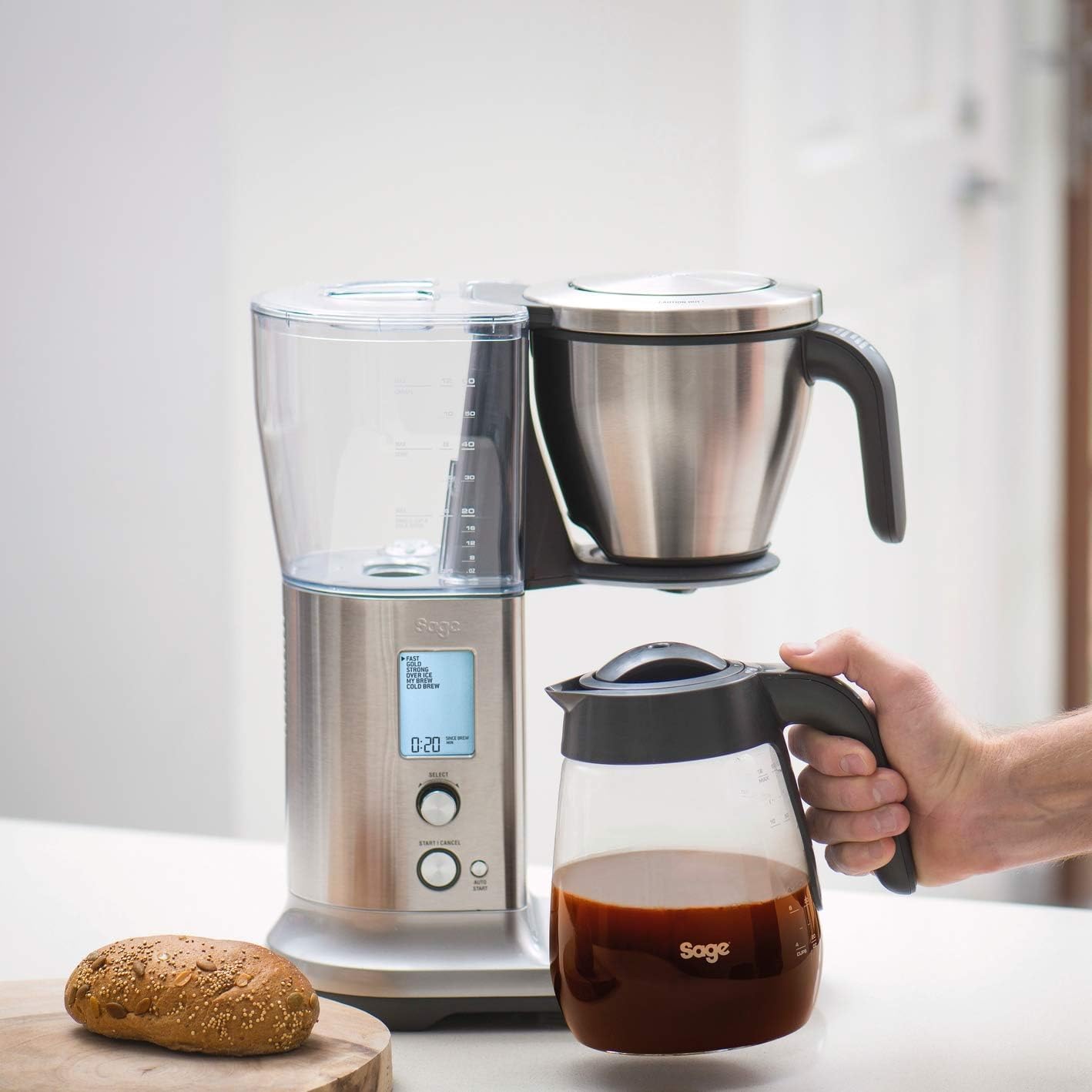 Sage Store Sage Appliances SDC400 Precision Brewer Glass Coffee Machine