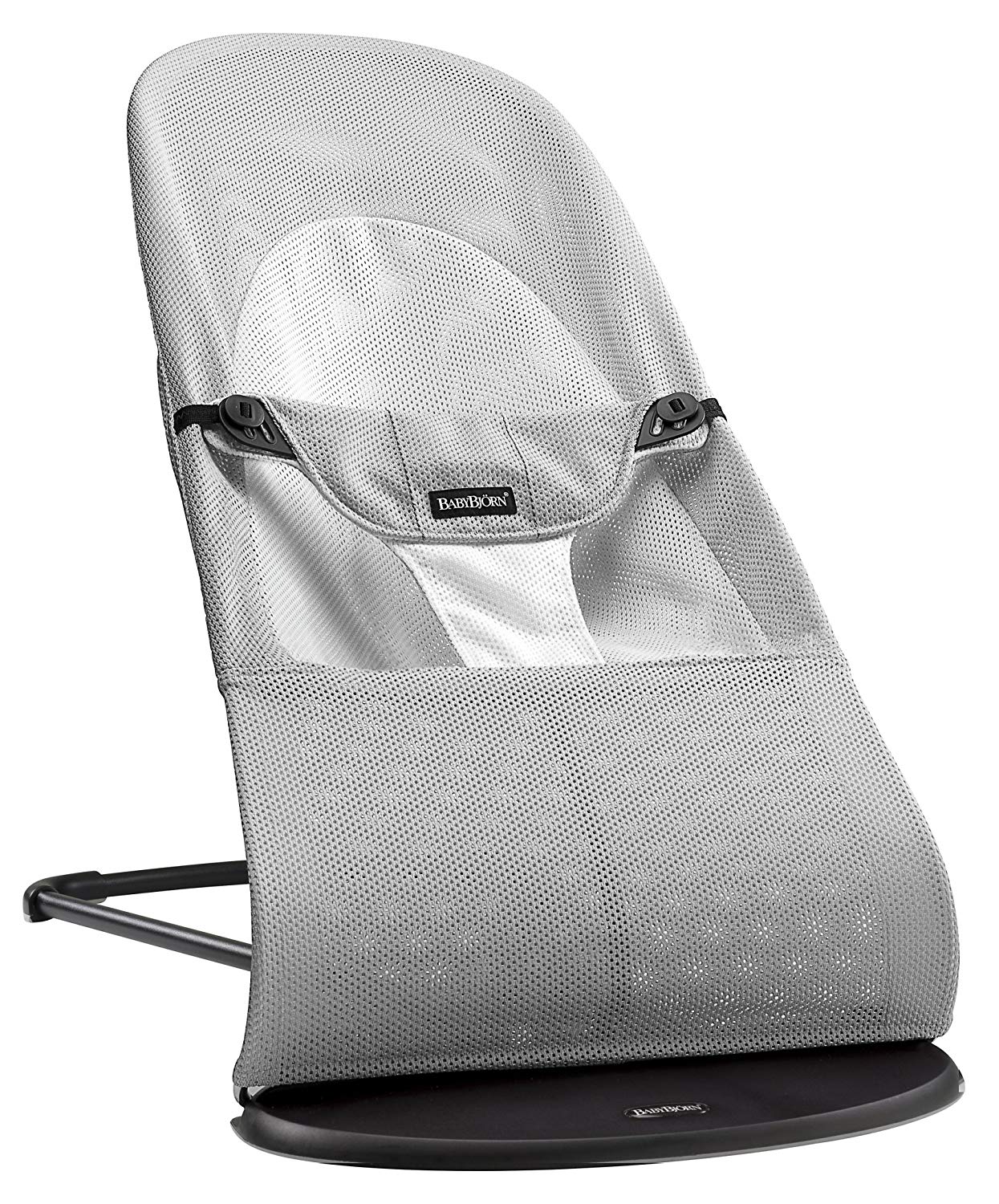 Baby Bjorn Babybjörn Balance Soft Baby Rocker Mesh Silver / White