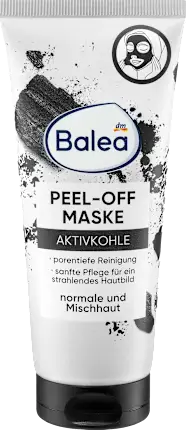 Balea Face mask peel-off with activated carbon, 100 ml