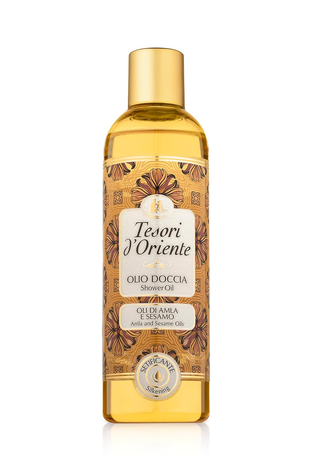 Tesori d\'Oriente Shower Oil Amla & Sesame Oil, 250 ml, Aromatic Shower with Amla Fruit and Sesame Oil, Oil for Gentle Cleansing and Body Care, Wellness Rituals for Body & Senses