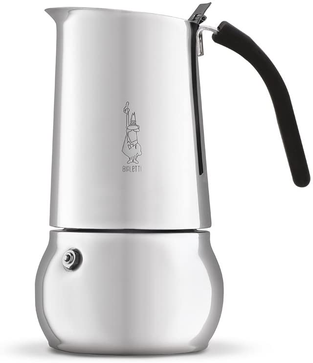 Bialetti: Kitty Nera 4 Cup Espresso Coffee Maker in Stainless Steel