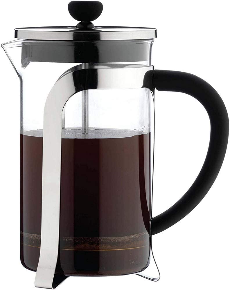 Cafe Ole Café Olé KM-08C MODE Glass Coffee Maker - 800 ml, 6 Mocha Cups/Demitasse Chrome