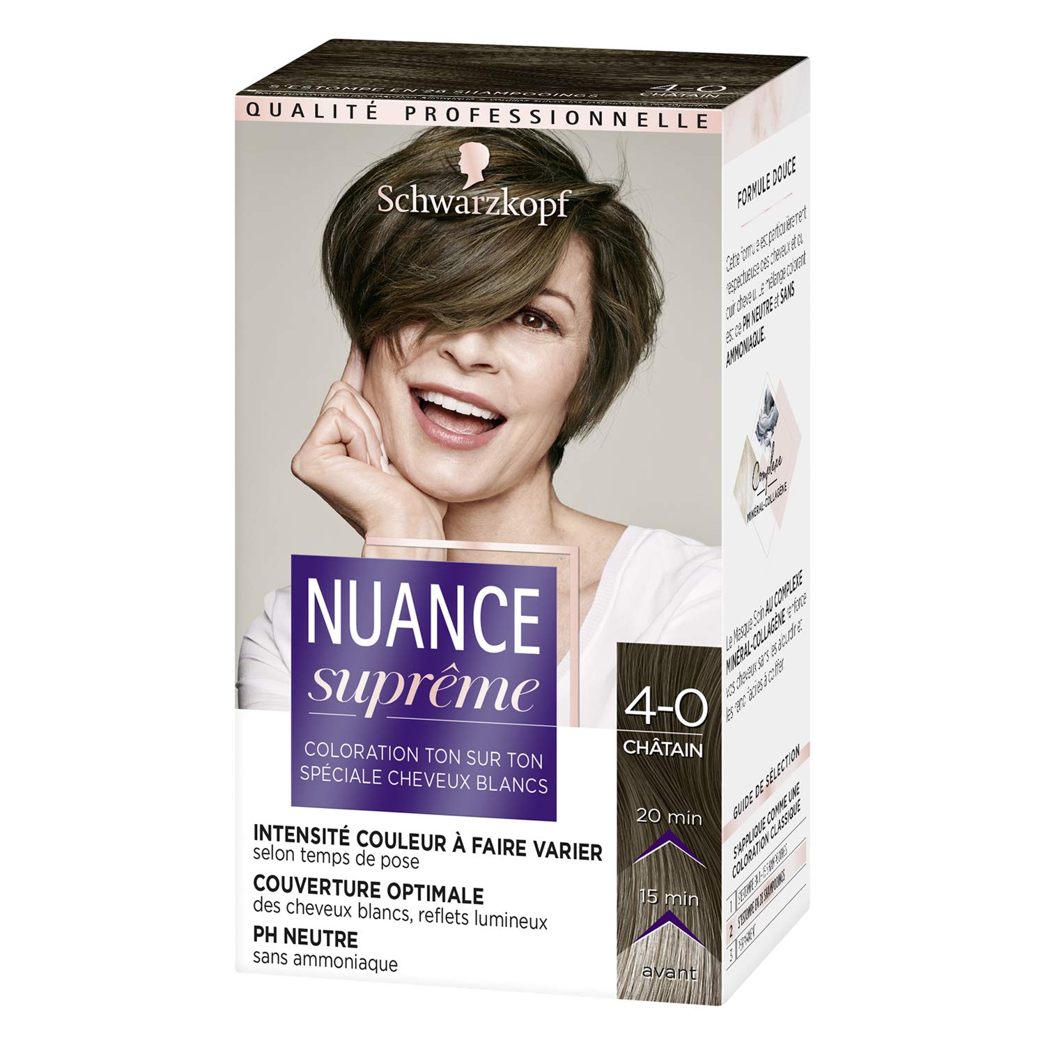 Schwarzkopf Nuance Suprme Tone on Tone Hair Colour - Maroon 4-0-60ml