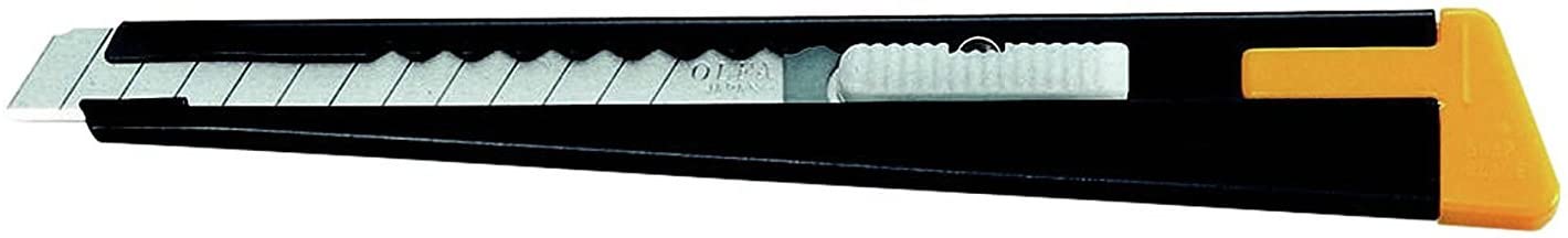 Olfa 180 Black Set of 6 Metal Cutter/Carpet Knives 15 cm Uses the 9 mm Blades
