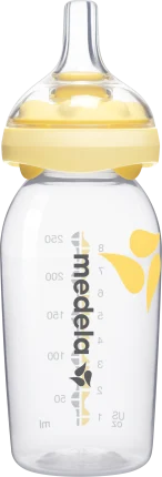 MEDELA Baby bottle with Calma teat, yellow, 0-6 months, 250ml, 1 pc