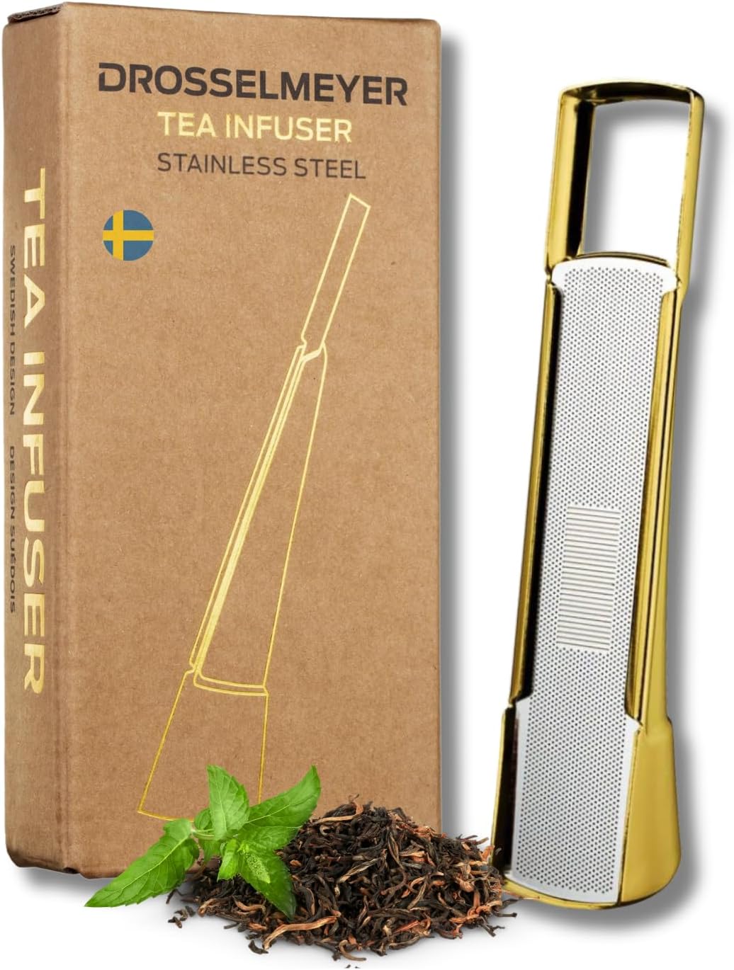 Design Tea Strainer Designed and Made in Sweden | Tea Filter Made of Stainless Steel | Piece Tea Strainer for Cup | Tea Filter Stainless Steel Dishwasher Safe