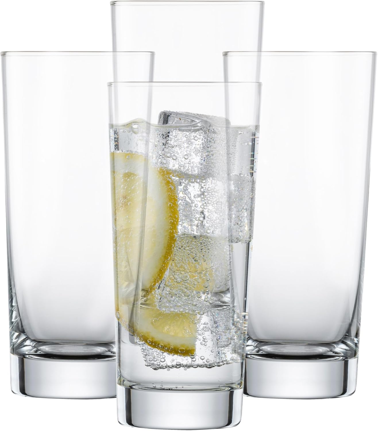 SCHOTT ZWIESEL Bar Special Long Drink Glass (Set of 4), Straightline Drinking Glass for Long Drinks, Dishwasher Safe Tritan Crystal Glasses, Made in Germany (Item No. 123639)