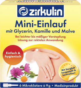Zirkulin Mini Enema, Mini Enemas, 6 Pcs
