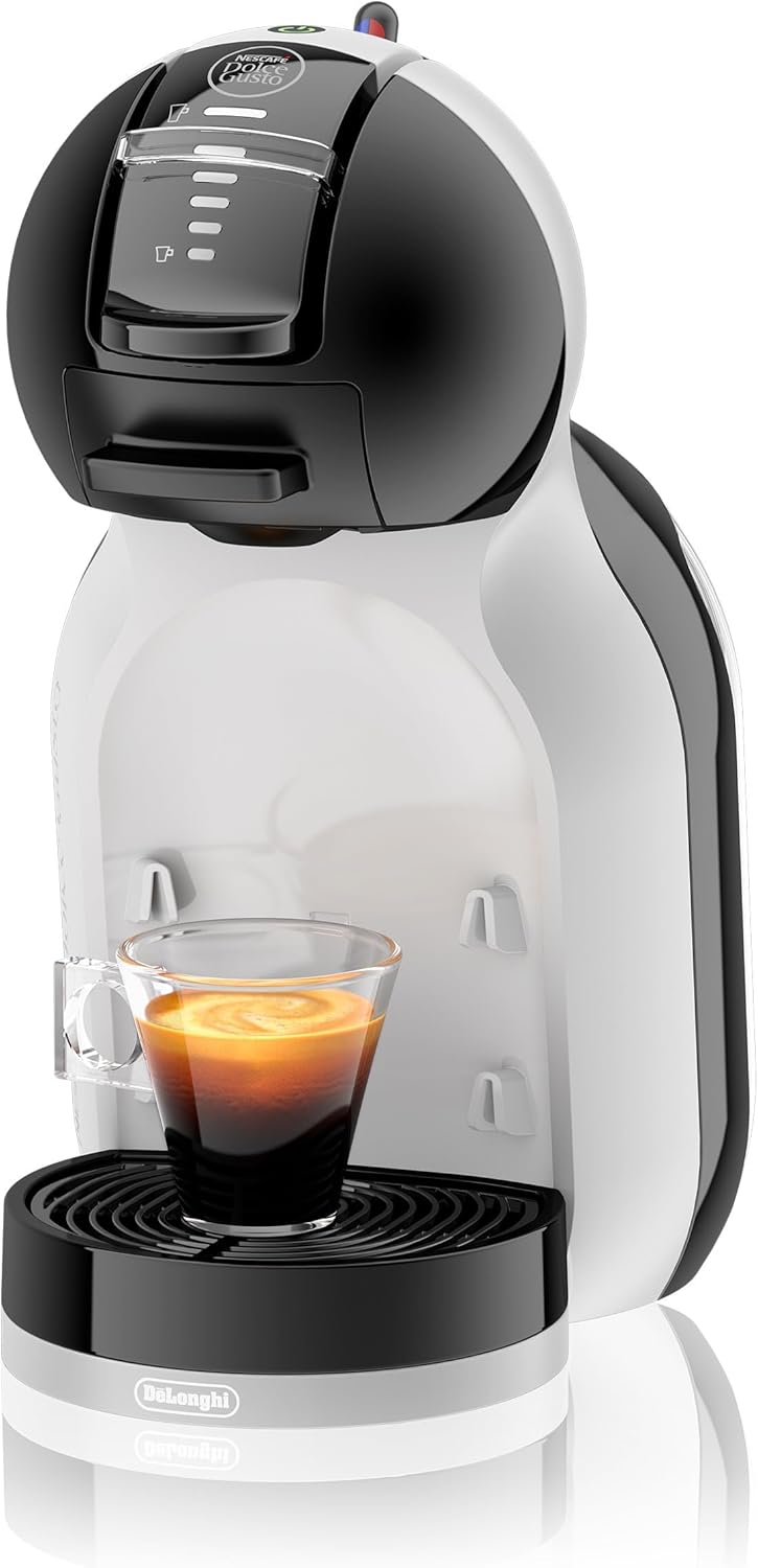 NESCAFÉ Dolce Gusto by De\'Longhi Mini Me EDG155.BG Pod Coffee Machine and Other Automaic Drinks-Black & Artic Grey, Plastic, 1460 W, Black and Arctic Grey
