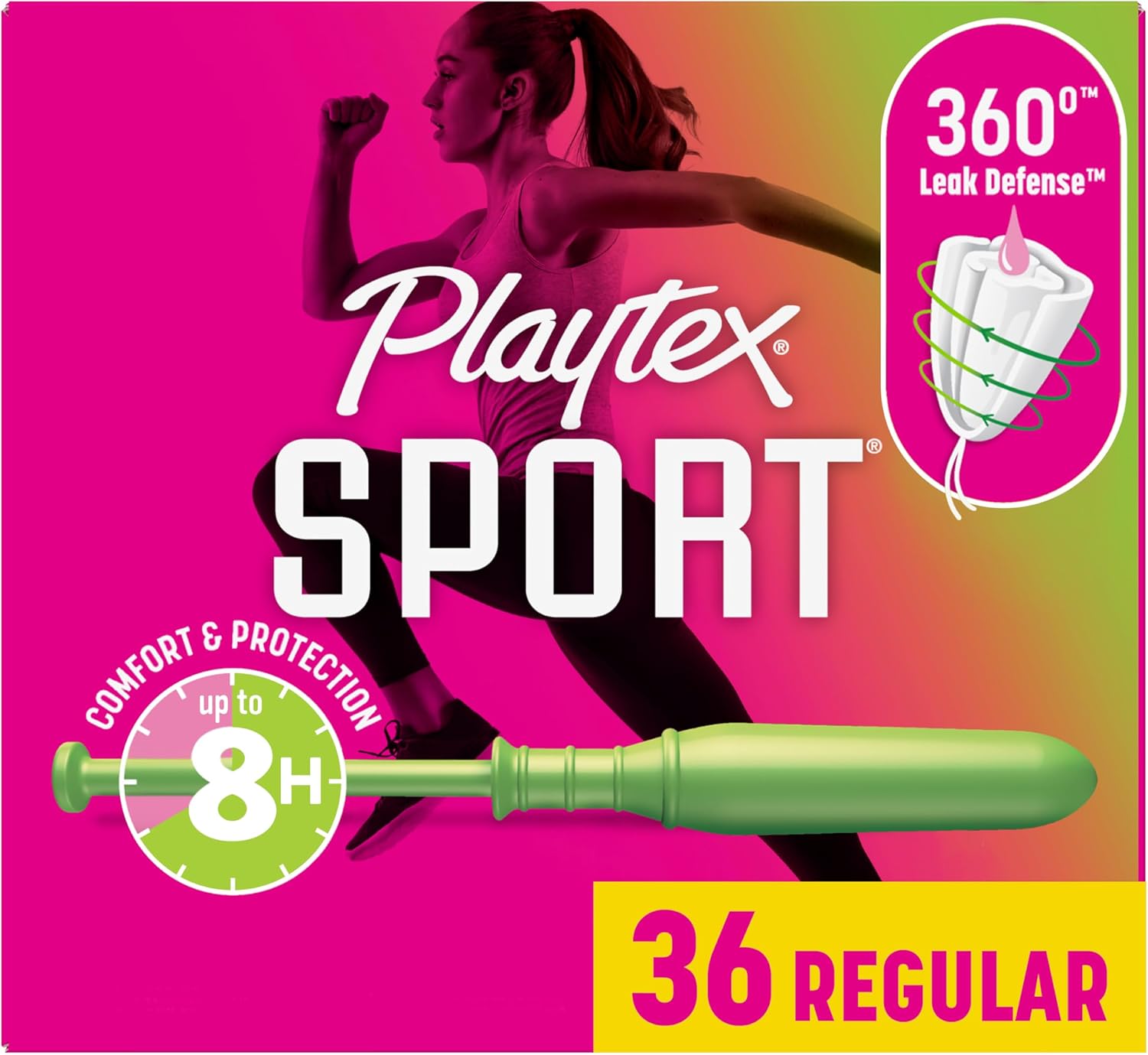 Playtex Tampon Sport Unscented, Regular, 36 Count by Playtex