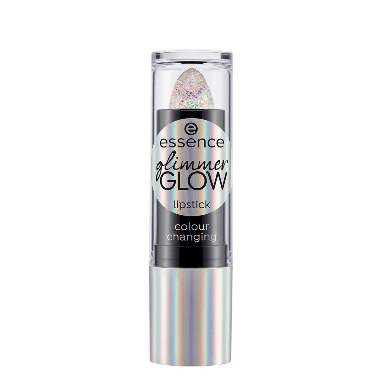 essence cosmetics Essence Glow Lipstick, Lipstick, Changes Color, Transparent, Color-Matching, Natural, Shiny, Vegan, Complies with our clean beauty Standard, Oil-Free (3 g)