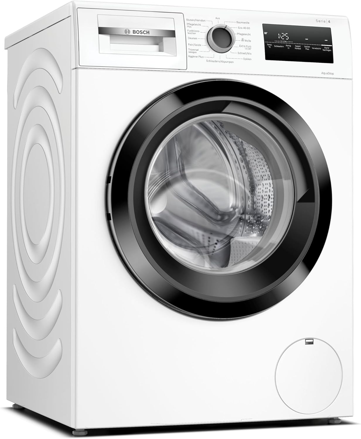 BOSCH WAN28K43 Washing Machine Series 4, Front Load with 8 kg Capacity, 1400 rpm, EcoSilence Drive, Hygiene Plus, Speed ​​Perfect, White, 60 cm
